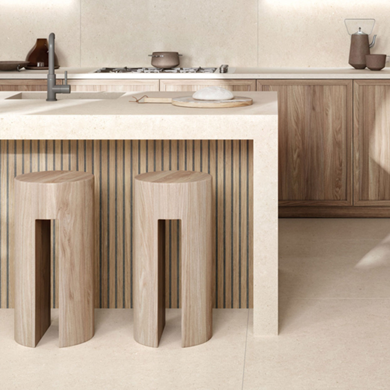 Durstone Somport Sand Vloertegel 120x120cm